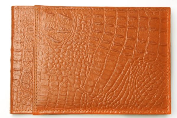 Книга натуральная кожа «Крокодил» 54