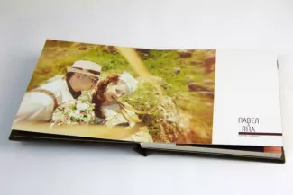 Фотокнига с тканевой обложкой и короб для нее 3