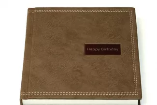 Фотокнига из кожи Happy Birthday 3